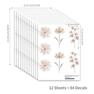 Decalques de Parede Margarida YouRfocus - Adesivos Boho para Quartos e Berçários com Impressão de Alta Cobertura - imagem 3