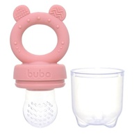 Porta-Frutinhas Silicone Ursinho Rosa - Seguro e Prático para Bebês a Partir de 6 Meses - imagem 4