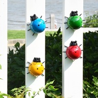 Joaninhas de Metal Coloridas - Decoração de Jardim Moderna e Resistente - imagem 1