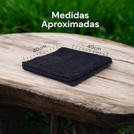 Kit Pano de Microfibra Preto 40x40cm - Limpeza Multiuso com 2 Unidades - imagem 4