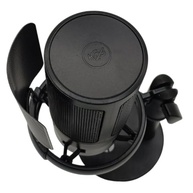 Microfone RGB Condensador Com Conector De Monitoramento De Fone De Ouvido USB Profissional Controle De Luz Gamer Para Computador Jogos Transmissao Ao Vivo Plug And Play - TOMATE (Preto) - imagem 2