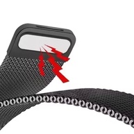 CORONITAS Pulseira de Metal Milanes Aço Inoxidável para Redmi Watch 5 Lite, Watch 5 Active, Fecho Magnético, Malha de Aço Respirável, Regulável - imagem 3