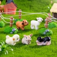 Mini Estatueta de Animais em Resina - Microlandscape DIY para Decoração Fofa e Criativa - imagem 4