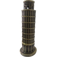 Torre de Pisa Miniatura Decorativa em Metal - Réplica Autêntica com Acabamento Bronze Antigo - imagem 1
