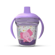 Copo Infantil de Transição Elefante Rosa 170 ml com Tecnologia Antivazamento e Paredes Duplas - imagem 1