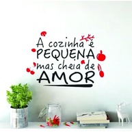 Adesivo de Parede Decorativo para Cozinha Pequena - Design Moderno e Funcional - imagem 1