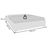 Cama de Casal Mônaco Tcil Móveis - Design Elegante em MDP para Quarto Moderno - imagem 4