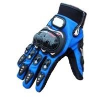 Luva de Moto Pró Bike: Proteção Térmica e Fibra de Carbono para Motocross e Ciclismo - Azul - imagem 4