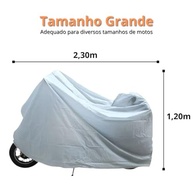 Capa de Moto Premium Impermeável 2,30m x 1,20m - Proteção Total UV, Chuva e Poeira - imagem 5