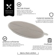Esponja de Silicone Multiuso Mimo Style Cinza - Limpeza Eficiente e Segura - imagem 3