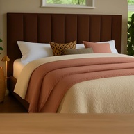 Cabeceira Modular Estofada para Cama de Casal - Design Moderno com Fita Dupla Face, Sem Furos na Parede - imagem 1