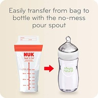 NUK Sacos de Leite Materno Simply Natural Seal n' Go - Segurança Total com Zíper Duplo - imagem 5