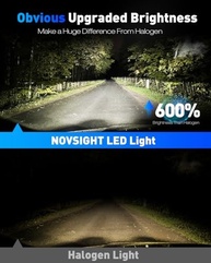 NOVSIGHT Lâmpadas de Neblina 9005: 18000 Lúmens, 600% Mais Brilho e Visibilidade Superior - imagem 3