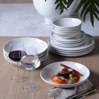 Conjunto com 6 Pratos de Sobremesa Orgânico New White - Porto Brasil - imagem 4