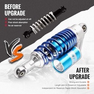 Amortecedores de Ar Newsmarts 280mm: Suspensão Traseira Universal para Moto, ATV e UTV - imagem 3