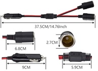 Divisor de Isqueiro 16AWG: Duplique sua Energia no Carro (1 Macho p/ 2 Fêmeas) - imagem 4