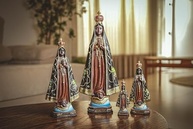 Imagem de Nossa Senhora Aparecida em Resina 13cm - Peça Sagrada para Decoração e Oração - imagem 4
