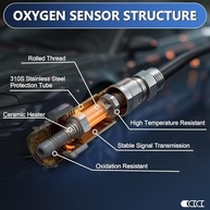 Sensor de Oxigênio O2 Upstream/Downstream Toyota Corolla 1.8L/2.4L (2011-2014) & Matrix - Substituição Direta 234-9112/234-4305 - imagem 4