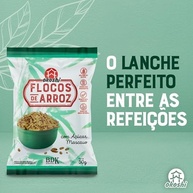 OKOSHI - Flocos de Arroz com Açúcar Mascavo - Snacks Saudáveis de Baixa Caloria, Lanches Fit para a Dieta - Vegano, Sem Glúten, Sem Lactose, Sem Gordura Trans, Kosher - 50g - imagem 3