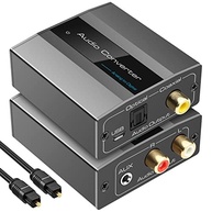 Conversor de Áudio RCA/P2 para Digital Óptico Toslink e Coaxial - VPFET - imagem 2