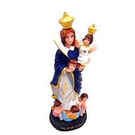Estátua de Nossa Senhora das Cabeças em Resina 17 cm - Imagem Sagrada Detalhada para Oração - imagem 4