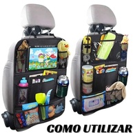 Organizador de Banco Traseiro para Carro: Tablet, Objetos e Mais | Essencial para Viagens - imagem 4