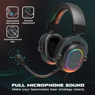 FIFINE Fone de ouvido jogos para PC - fones de ouvido USB com fio e microfone para computador com som surround 7.1 para PS4/PS5 no laptop/streaming, com modo EQ, RGB, almofadas macias - AmpliGame H6 - imagem 4