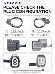 Sensor de Oxigênio O2 Honda Civic GX 2001-2005 (Upstream/Downstream) - Kit 2 Peças - imagem 3