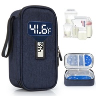 Bolsa Térmica para Leite Materno com Monitor de Temperatura - 6 a 8 Sacos + Pacotes de Gelo - imagem 1