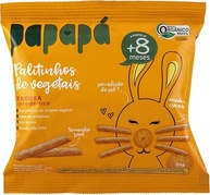 Biscoito Orgânico Palitinhos de Vegetais Cenoura 20g - Papapá - imagem 1