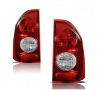 Par de Lanternas Traseiras Bicolor para Chevrolet Montana 2003-2010 - Lente Lisa Acrílica - imagem 3