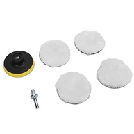 Kit de Discos de Lã para Polimento de Carro - 4 Peças + Adaptador 5/8" - imagem 5