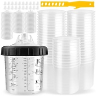 Kit Forros e Tampa Descartáveis para Pistolas de Pulverização de Tinta - 200ml com 45 Unidades - imagem 2
