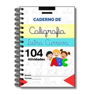 Caderno de Caligrafia Infantil: 104 Atividades Divertidas para Letra Cursiva Perfeita - imagem 1