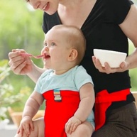 Cadeira de Alimentação Infantil Portátil com Cinto de Segurança - Assento Dobrável para Bebês - imagem 1