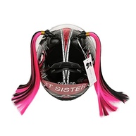 Rabos de Cabelo para Capacete: Estilo e Segurança para Motos e Bicicletas (2 Peças 35,5cm) - imagem 2