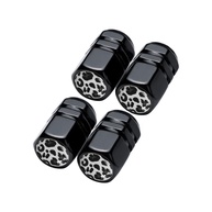 Tampas de Válvula Leopardo Preto e Branco: Estilo e Proteção para Seu Veículo - imagem 1