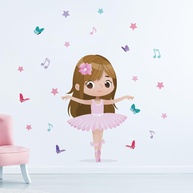 de-para-com-a-23-liso-pecas-kit-adesivo-infantil-castanho-cabelo-parede-bailarina-decoracao-a