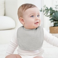 Bearmoss Babadores de musselina para bebês, pacote com 8, 100% algodão, bandana, quadrado, ajustável, presente para bebês meninas, meninos, baba de dentição - imagem 5