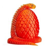 Serpente Luminosa em 3D com Ovo Decorativo - Cobra Articulada de Cristal para Escritório - imagem 5