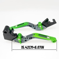 Alavanca de Freio e Embreagem Ajustável Extensível para Kawasaki NINJA 500 / Z500 / SE 2024-2025 (Cinza Verde) - imagem 3