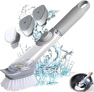 Escova de Limpeza 2 em 1 com Dispensador de Detergente | Cabo Ergonômico e Multiuso para Casa - imagem 4