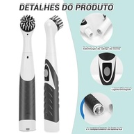Escova de Limpeza Elétrica Rotativa - Potente e Eficiente para Toda Casa - imagem 4