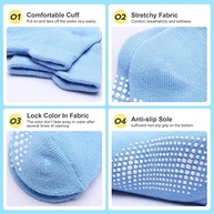 HYzgb Meias Infantis Antiderrapantes com Aderência para Meninos de 5 A 6 A 7 Anos de Idade, 12 Pares de Meias de Algodão para Crianças Pequenas, Meias Aderentes No Tornozelo para Meninos de 5 A 6 A 7 - imagem 5