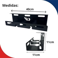 Suporte de Mesa para Organização de Cabos e Fios - Guia Horizontal Oculto para Régua, Fontes e Impressora - imagem 3