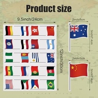 Adesivos de Bandeiras do Mundo - 120 Peças para Viagem, Decoração e Aprendizado - imagem 3