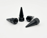 Tampas de Válvula Elektroplate Black Spike: Estilo e Proteção Universal para Seu Veículo - imagem 1
