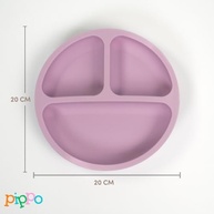 Prato de Silicone com Ventosa para Bebê - Seguro, Antiderrapante e Livre de BPA | Ideal para Introdução Alimentar - imagem 3