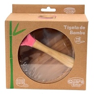 Tigela de Bambu com Ventosa Rosa - Segura, Sustentável e Ideal para Bebês - imagem 4