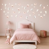 Adesivo de Parede Infantil Borboletas Aquarela - Decoração Delicada para Quarto de Bebê e Criança - imagem 3